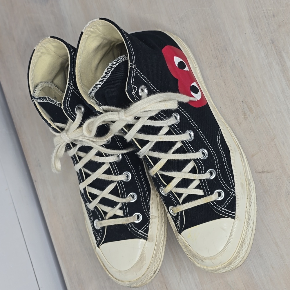 Converse x PLAY Comme des Garçons Chuck Taylor 70 Unisex Size Men 6 Women 8 - Picture 4 of 10